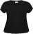 Kaffe Curve Jena V-Neck Tricou Negru intens - Tricouri - 