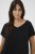 Kaffe Curve Jena V-Neck Tricou Negru intens - Tricouri - 