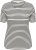 Kaffe Curve Lia Flower T-Shirt Chalk/Deep Black - Tricouri - 