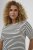 Kaffe Curve Lia Flower T-Shirt Chalk/Deep Black - Tricouri - 