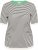 Kaffe Curve Lizzy Knit T-Shirt Chalk/Black Fine Stripe - Tricouri - 