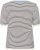 Kaffe Curve Lizzy Knit T-Shirt Chalk/Midnight Fine Stripe - Tricouri - 