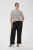 Kaffe Curve Lizzy Knit T-Shirt Chalk/Midnight Fine Stripe - Tricouri - 