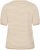 Kaffe Curve Lizzy Knit T-Shirt Feather Melange/Chalk Fine Stripe - Tricouri - 
