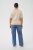 Kaffe Curve Lizzy Knit T-Shirt Feather Melange/Chalk Fine Stripe - Tricouri - 