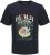 Jack & Jones King Crew Neck T-Shirt Navy - Tricouri cu imprimeu - Tricouri cu imprimeu mărimi mari