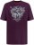 D555 Grimsby Rock n' Roll Skull Printed T-Shirt Burgundy - Tricouri cu imprimeu - Tricouri cu imprimeu mărimi mari