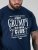 D555 Cooper Grumpy Old Man Printed T-Shirt Navy - Tricouri cu imprimeu - Tricouri cu imprimeu mărimi mari