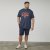 North Latitude 61121 Tricou Cu Imprimeu Albastru Marin - Tricouri - Tricouri Bărbați Mărimi Mari