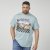 North Latitude 61352 AC/DC Tricou Albastru Prafuit - Tricouri - Tricouri Bărbați Mărimi Mari
