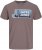 Jack & Jones Logan T-Shirt Brown - Tricouri - Tricouri Bărbați Mărimi Mari