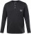 JP1880 T-Shirt Henley Long Sleeve Black TALL - ÎMBRĂCĂMINTE BĂRBAȚI MT-6XLT - Tall dimensiuni bărbați