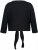 Ulla Popken Versatile Surplice Wrap Tie Hem Bolero Top Black - Tricouri - 