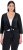 Ulla Popken Versatile Surplice Wrap Tie Hem Bolero Top Black - Tricouri - 