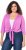 Ulla Popken Versatile Surplice Wrap Tie Hem Bolero Top Cool Pink - Tricouri - 