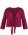 Ulla Popken Versatile Surplice Wrap Tie Hem Bolero Top Magnolia Red - Tricouri - 