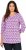 Ulla Popken Geometric Pattern 3/4 Sleeve Tee Amethyst - Tricouri imprimate pentru femei - 