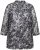 Ulla Popken Mesh Butterfly Wing Layered Tee Black - Tricouri - 