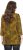 Ulla Popken Animal Print 3/4 Sleeve V-Neck Tee Neon Orange - Tricouri - 
