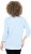 Ulla Popken Country Lettered 3/4 Sleeve Tee Soft Light Blue - Tricouri imprimate pentru femei - 
