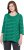 Ulla Popken Striped 3/4 Sleeve A-Line Tee Moss Green - Tricouri - 