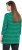 Ulla Popken Striped 3/4 Sleeve A-Line Tee Moss Green - Tricouri - 