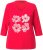Ulla Popken Floral Graphic V-Neck Tee Lychee - Tricouri imprimate pentru femei - 