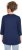 Ulla Popken Casual Mood Floral V-Neck Tee Navy - Tricouri - 