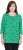 Ulla Popken Graphic Flower A-Line 3/4 Sleeve Tee Moss Green - Tricouri - 