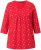 Ulla Popken Minimal Floral Print 3/4 Sleeve Tee Neon Red - Tricouri imprimate pentru femei - 