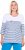 Ulla Popken Paper Boat Print 3/4 Sleeve Tee Snow White - Tricouri imprimate pentru femei - 