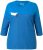 Ulla Popken Paper Boat Print 3/4 Sleeve Tee Pacific Blue - Tricouri imprimate pentru femei - 