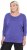 Ulla Popken Quick Drying Batwing Sleeve Tee Blueberry - Tricouri imprimate pentru femei - 