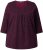 Ulla Popken Mixed Pattern Stripe 3/4 Sleeve Tee Black - Tricouri imprimate pentru femei - 