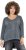 Ulla Popken 87 Applique Oversized Long Sleeve Tee Graphite Grey - Tricouri - 