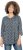 Ulla Popken Graphic Print Pleated 3/4 Sleeve Tee Atlantic Blue - Tricouri - 