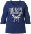 Ulla Popken Rebel 3/4 Sleeve Graphic Tee Ink Blue - Tricouri - 