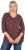 Ulla Popken Gingerbread Print 3/4 Sleeve Tee Plum - Tricouri - 