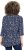 Ulla Popken Ribbon Print 3/4 Sleeve Asymmetric Tee Navy - Tricouri imprimate pentru femei - 