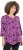 Ulla Popken Ribbon Print 3/4 Sleeve Asymmetric Tee Light Plum - Tricouri imprimate pentru femei - 