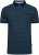 Kam Jeans 5527 AOP Pique Polo with Tipping on Collar/Cuffs Navy - Tricouri polo - Tricouri Polo Bărbați Mărimi Mari