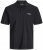 Jack & Jones College Logo Polo Short Sleeve Black - Tricouri polo - Tricouri Polo Bărbați Mărimi Mari