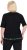 Ulla Popken Classic Fit Half-Sleeve Crew Neck T-shirt With Hem Inscription Black - Tricouri imprimate pentru femei - 