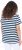 Ulla Popken Mix Stripe Short Sleeve Tee Deep Aqua - Tricouri imprimate pentru femei - 