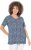 Ulla Popken So Many Dots Tee Navy Blue - Tricouri imprimate pentru femei - 