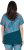 Ulla Popken Quick Drying Geometric Print Short Sleeve Tee Dark Petrol - Tricouri imprimate pentru femei - 