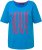 Ulla Popken LOVE Short Sleeve Graphic Tee Sapphire Blue - Tricouri imprimate pentru femei - 