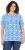 Ulla Popken Coral Reef Printed Short Sleeve V-Neck Tee Teal Blue - Tricouri imprimate pentru femei - 