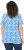 Ulla Popken Coral Reef Printed Short Sleeve V-Neck Tee Teal Blue - Tricouri imprimate pentru femei - 