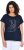Ulla Popken Metallic Animal Cap Sleeve Graphic Tee Navy - Tricouri imprimate pentru femei - 
